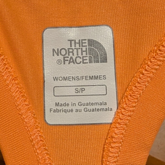 The North Face Vapor Wick Racerback Tank Top Women's Small Neon Orange FLAWS 98 - Picture 8 of 12